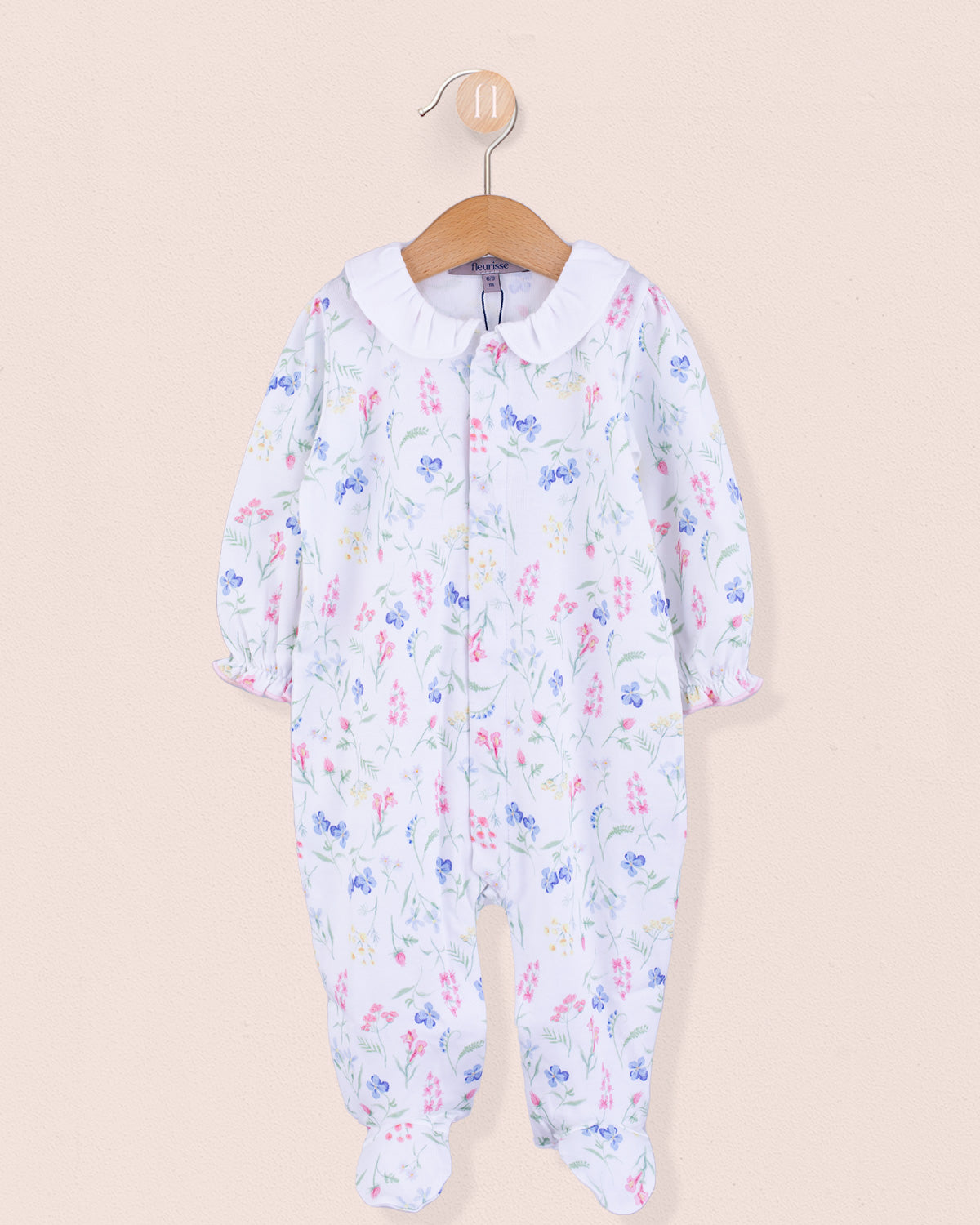 Pima Collar Floral Stretchie